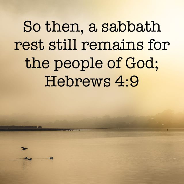 Finding rest for your weary soul.