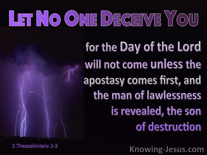 Do not be deceived!