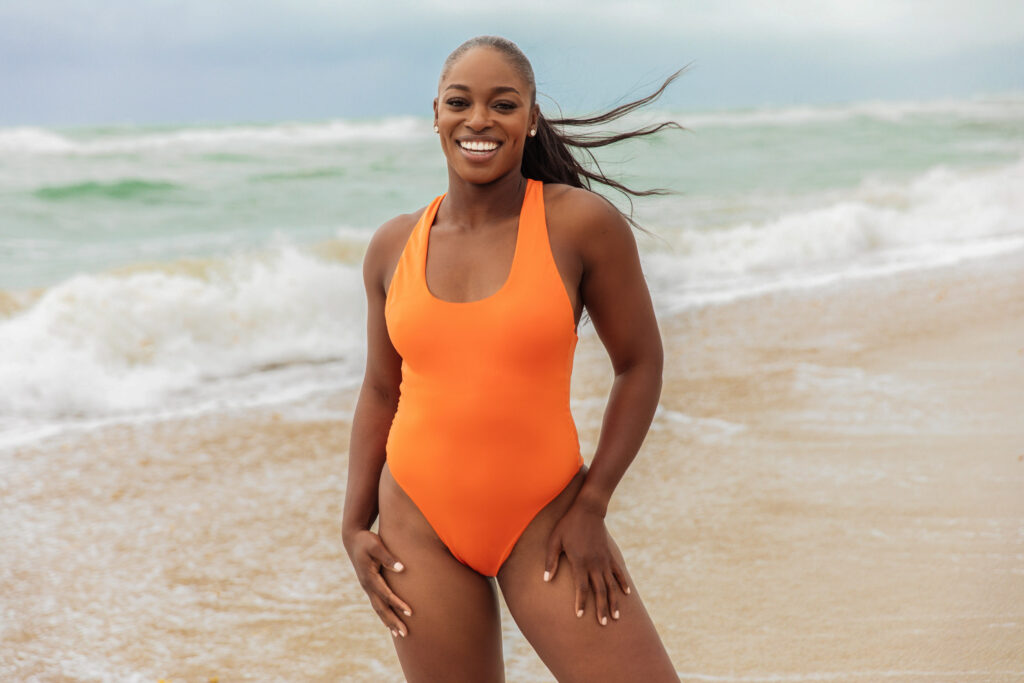 Sloane Stephens Launches Colorful And Flexible Swim Collection With Kitty and Vibe